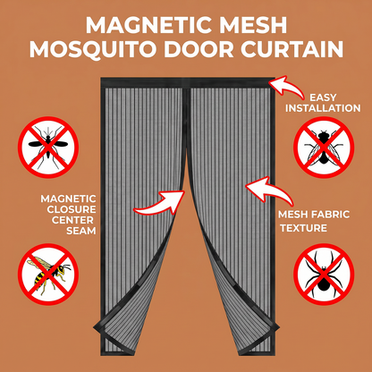 Cortina Magnética Antimosquitos confortdehogar