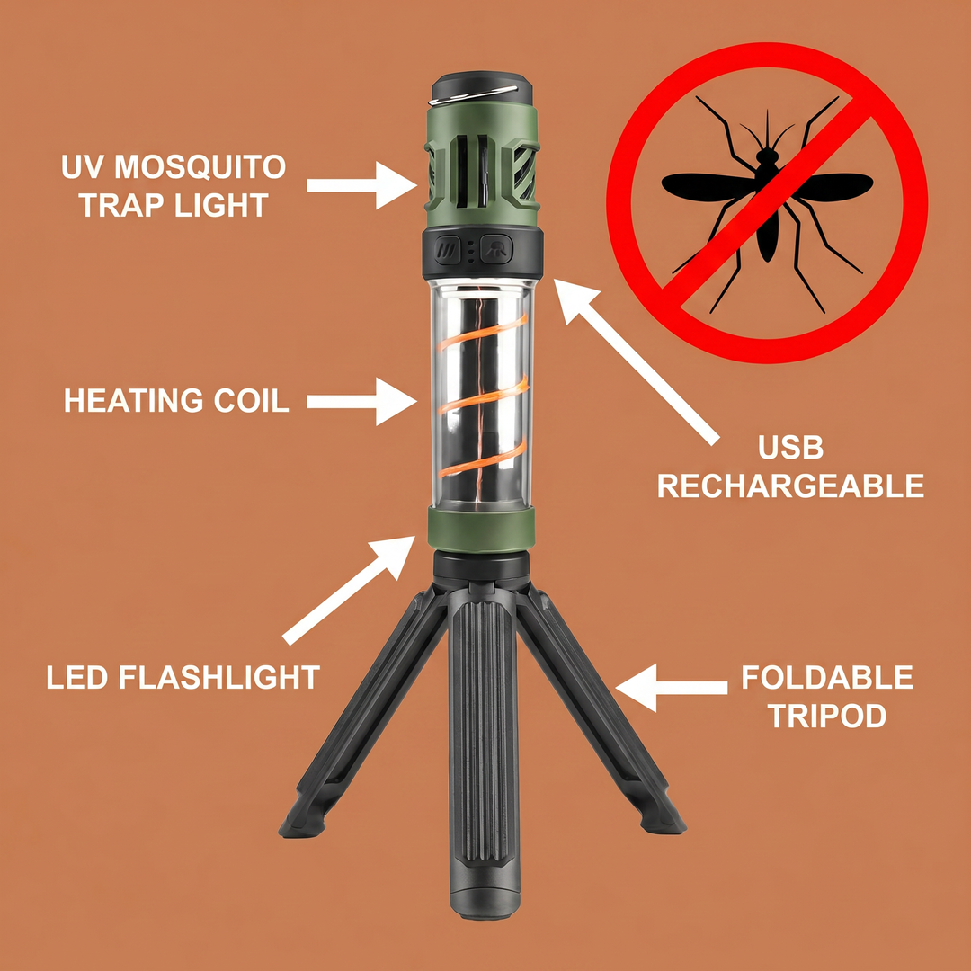 Lámpara repelente de mosquitos 3 en 1 confortdehogar