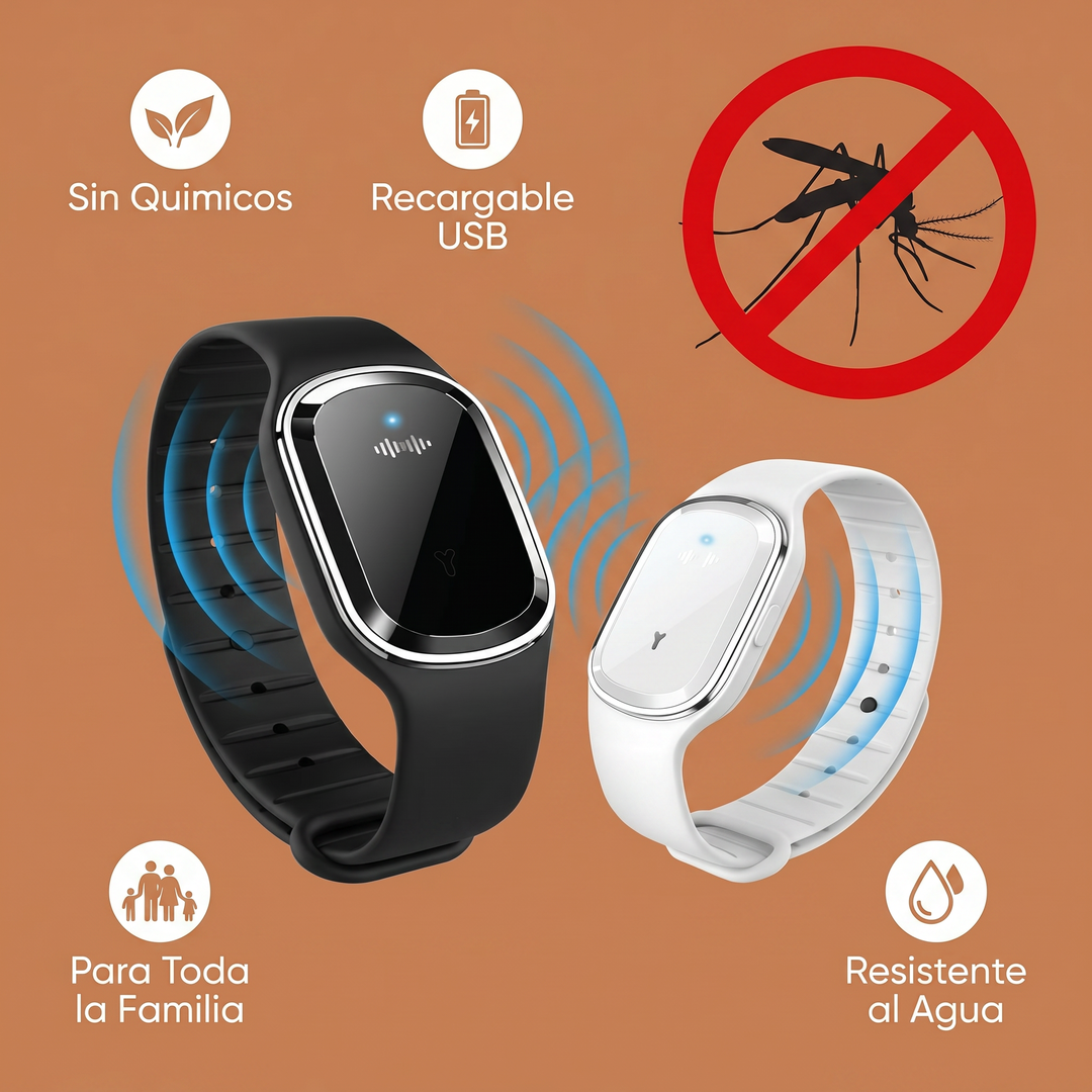 Pulseras repelente de mosquitos ultrasónica confortdehogar